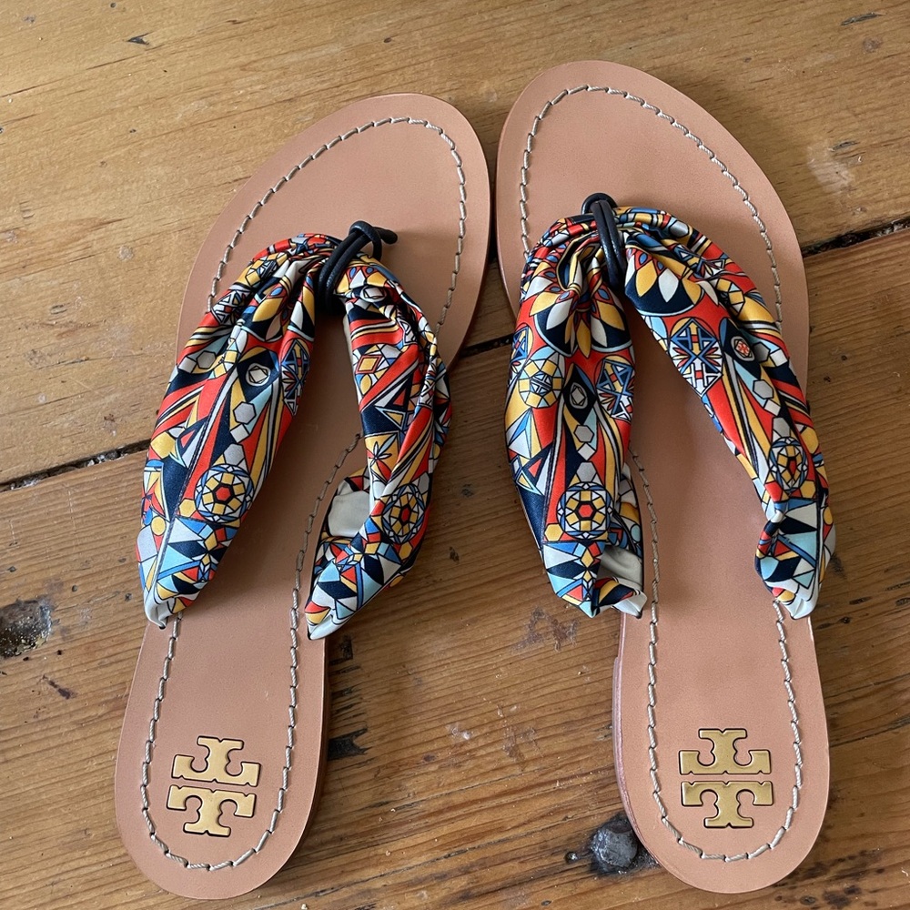 Tory Burch Scarf Sandals